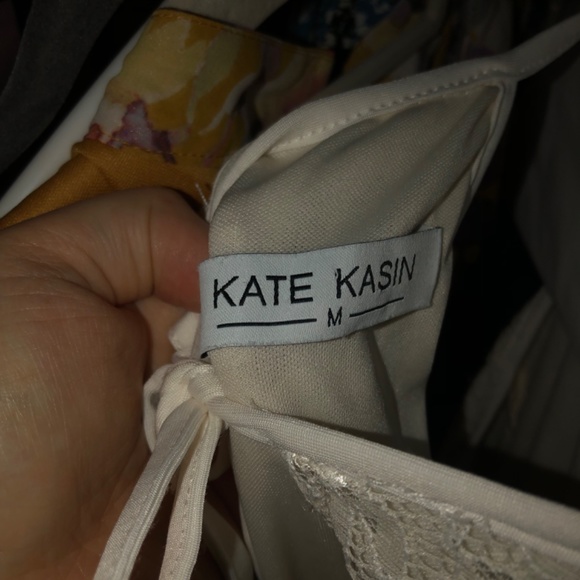 Kate Kasin Vintage Halter Sleeveless Swing Dress Keyhole Lace A-line dress - Picture 5 of 6